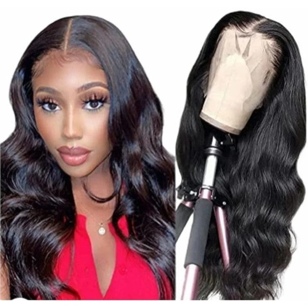 Human HD hair lace front wig 13x4 Brazilian 28 inch Body Wave